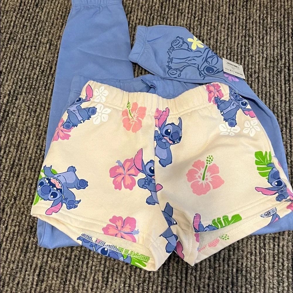 Girls LILO and Stitch pants shorts set - Picture 8 of 8